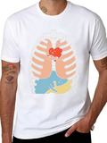Heart Hug Rib Cage Graphic Tee - Black product image 1