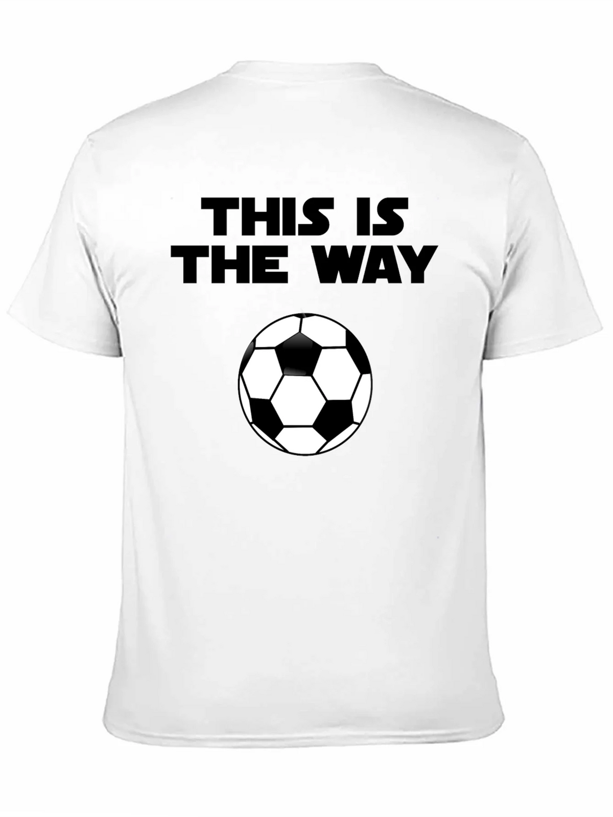 This is the Way Soccer Ball Black T-Shirt product image 10
