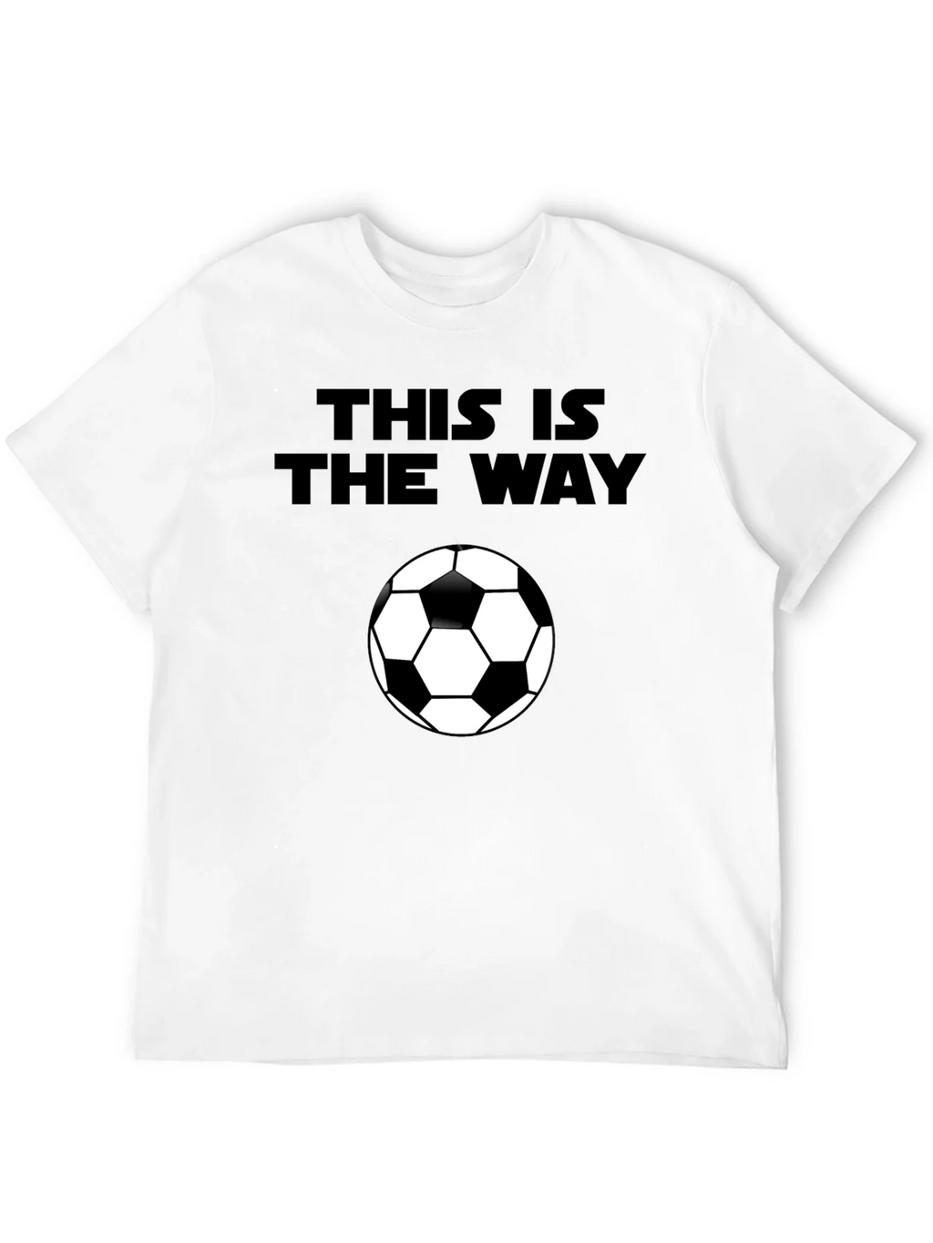 This is the Way Soccer Ball Black T-Shirt product image 11