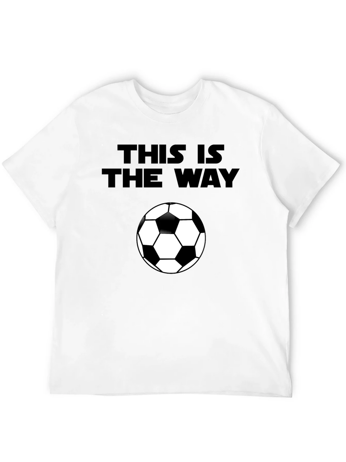 This is the Way Soccer Ball Black T-Shirt product image 11