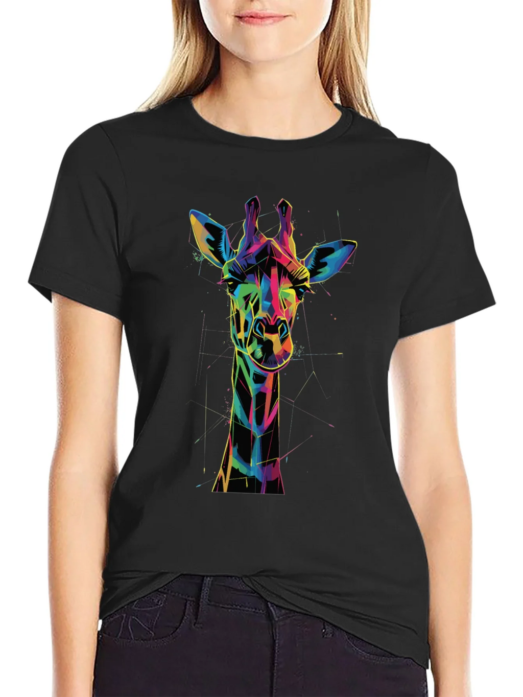 Geometric Giraffe Graphic Tee product image 2