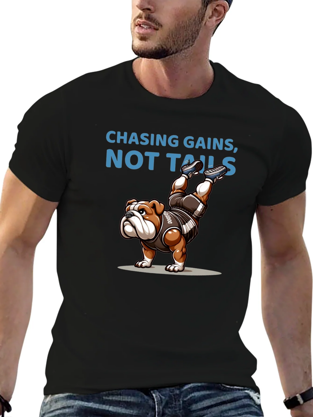 Chasing Gains Bulldog Graphic Tee product image 6
