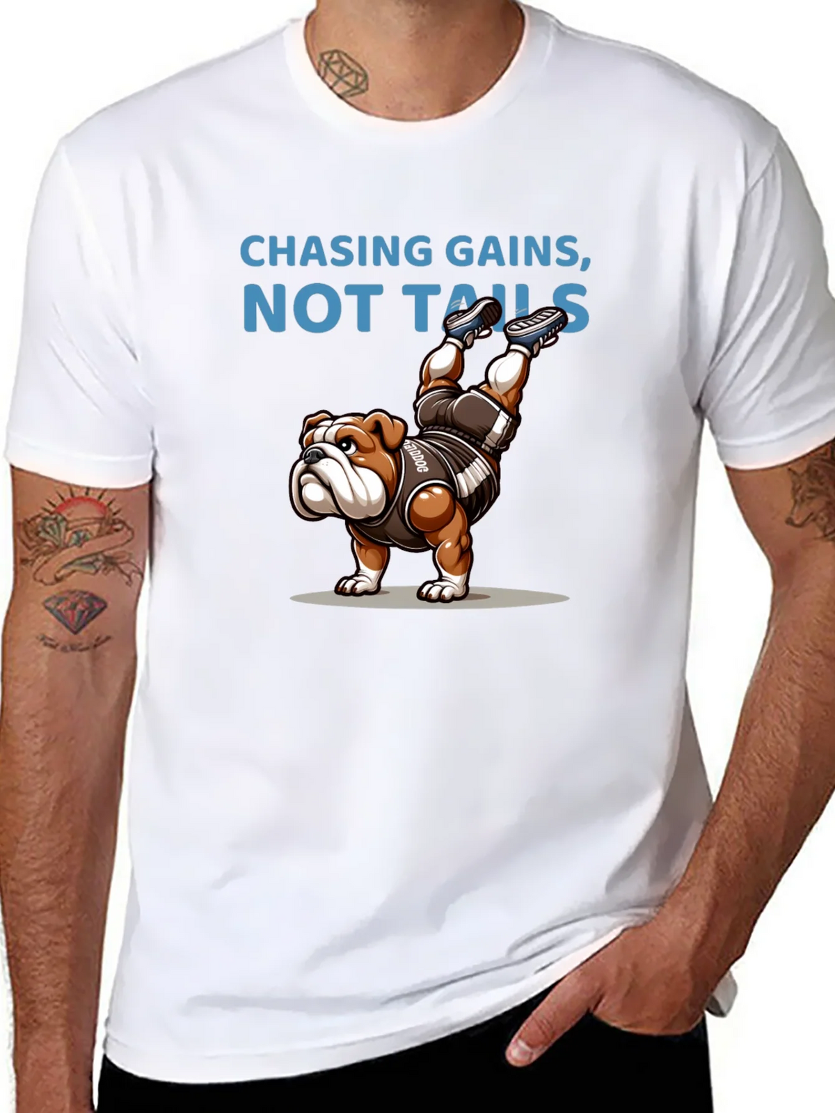 Chasing Gains Bulldog Graphic Tee product image 7