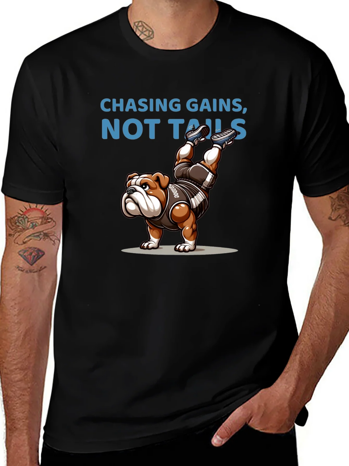 Chasing Gains Bulldog Graphic Tee product image 1