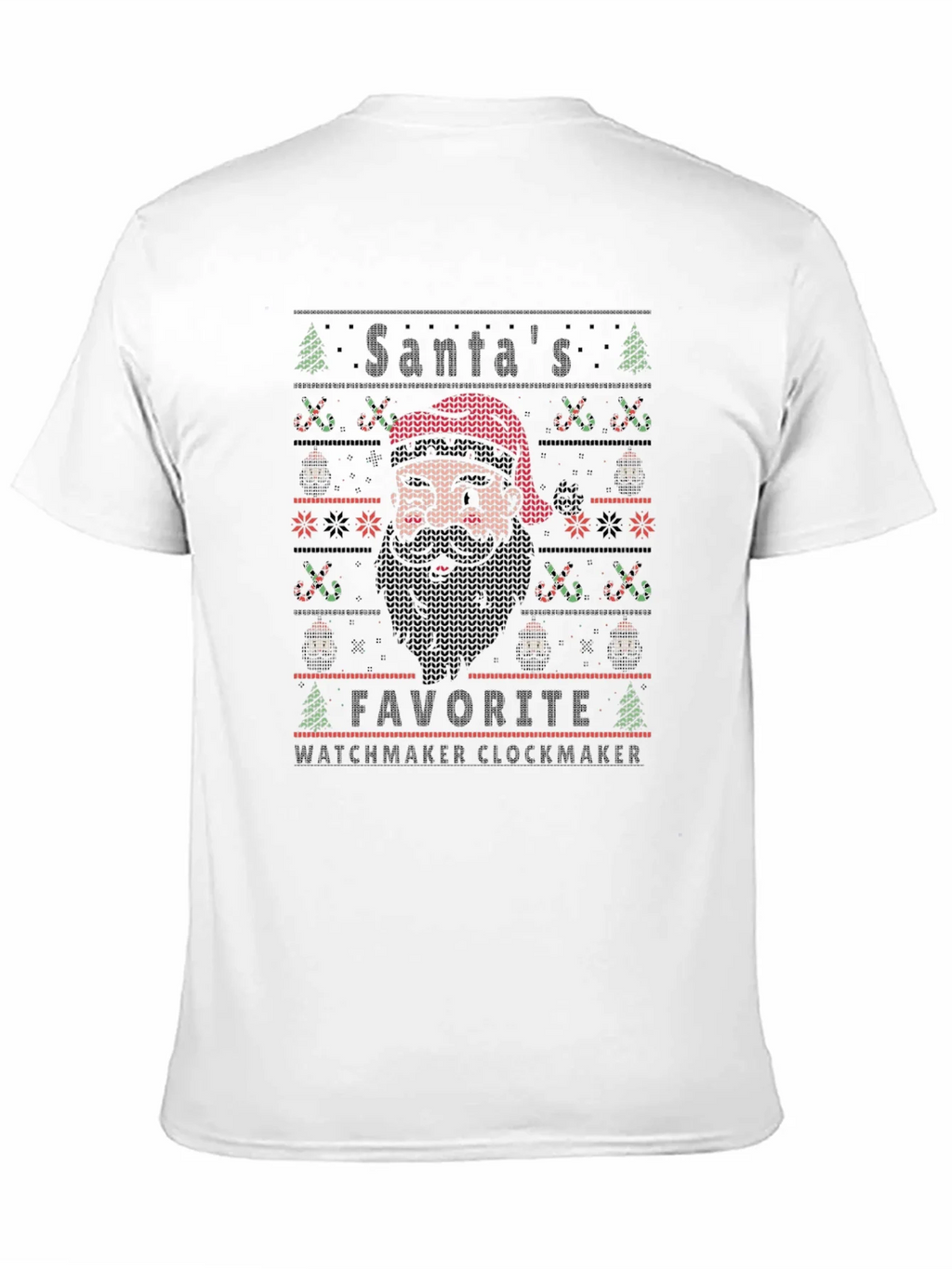 Santas Favorite Watchmaker Clockmaker T-Shirt product image 2