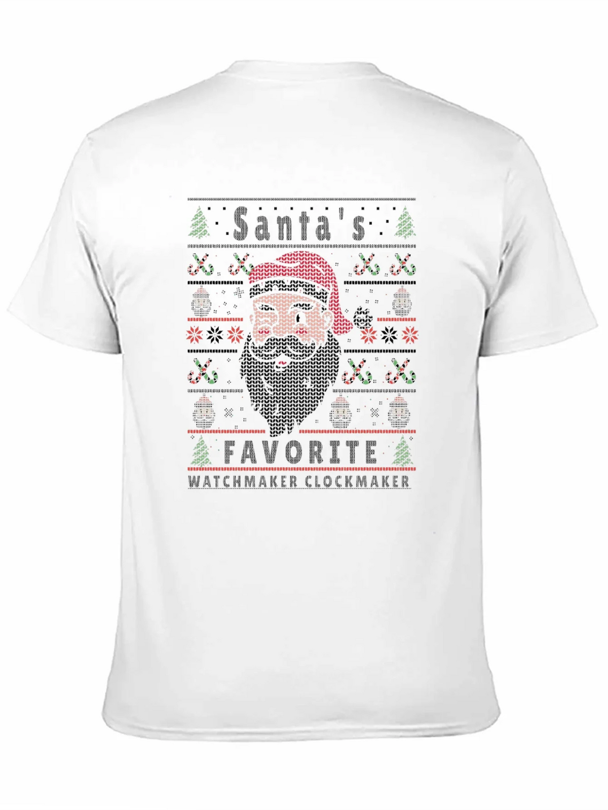 Santas Favorite Watchmaker Clockmaker T-Shirt product image 2