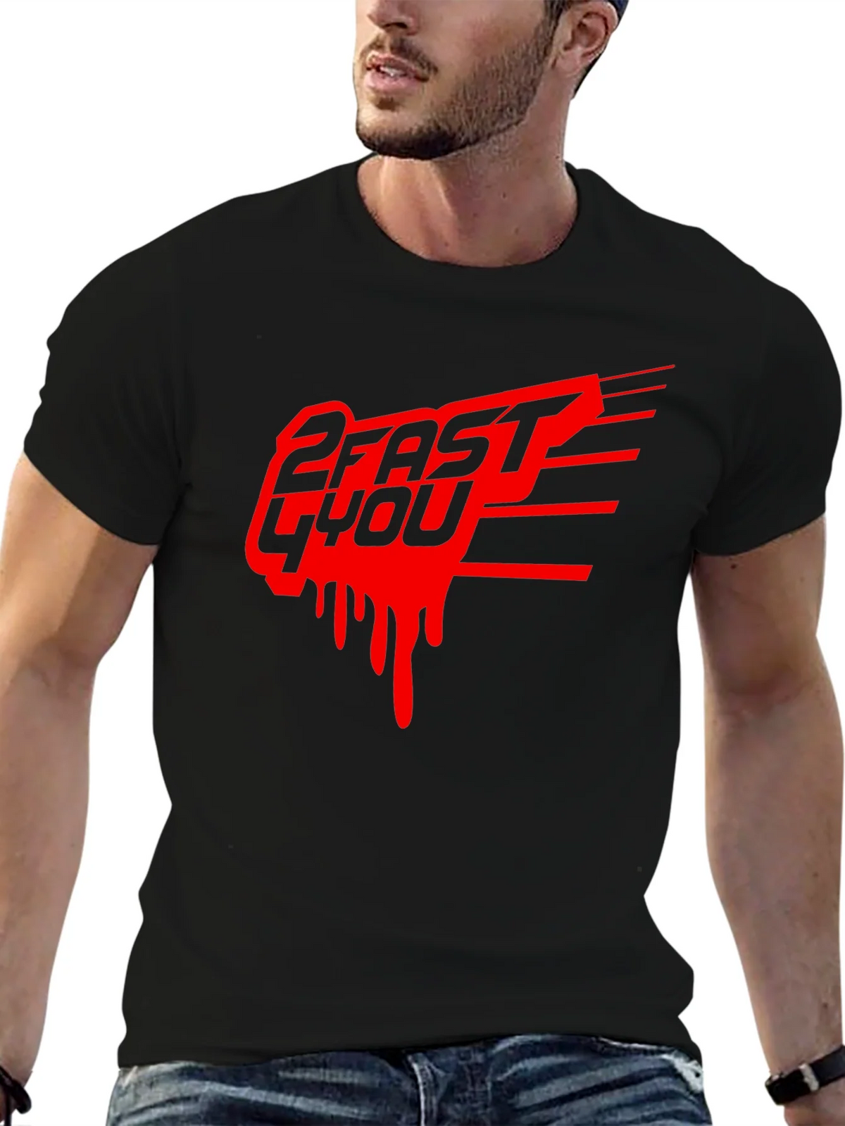 2 Fast 4 You Graphic Tee - Black product image 6