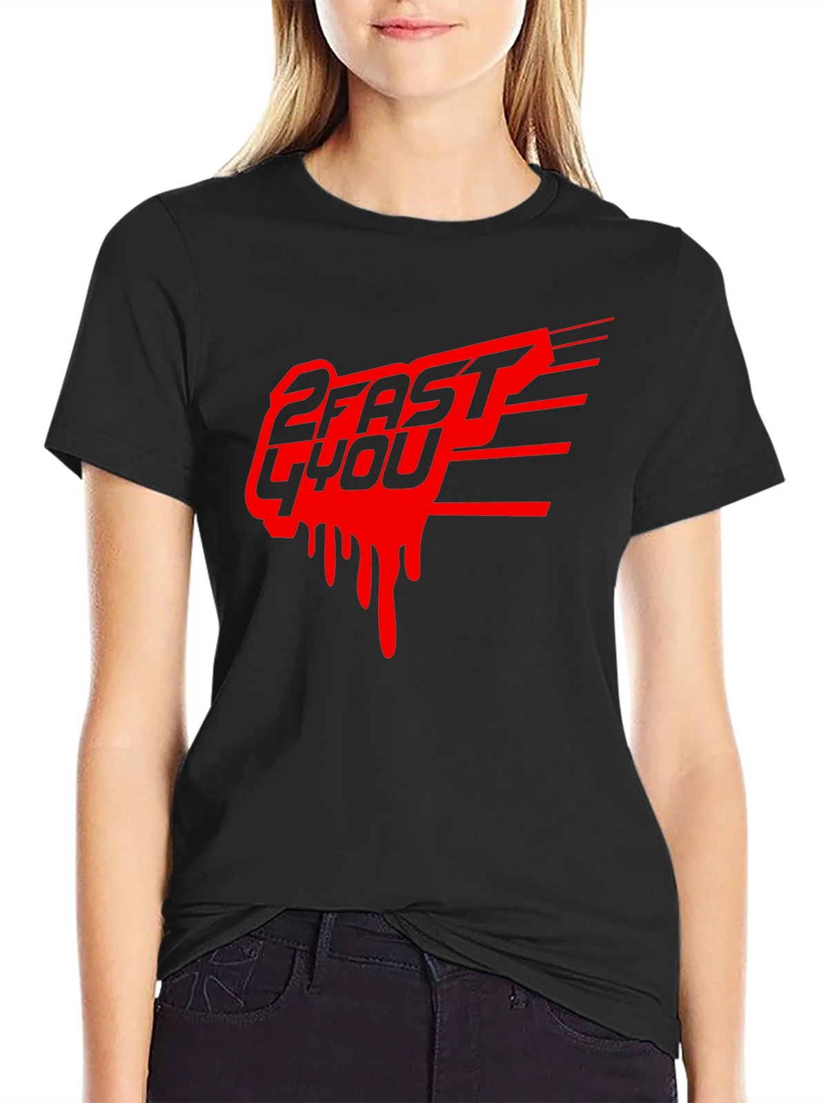 2 Fast 4 You Graphic Tee - Black product image 2