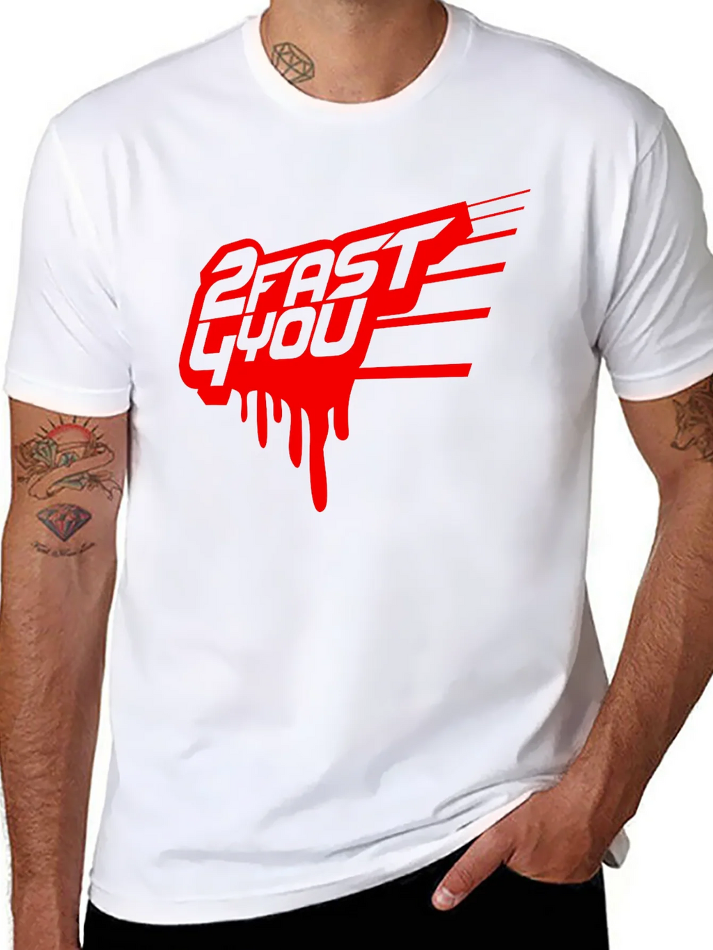 2 Fast 4 You Graphic Tee - Black product image 7