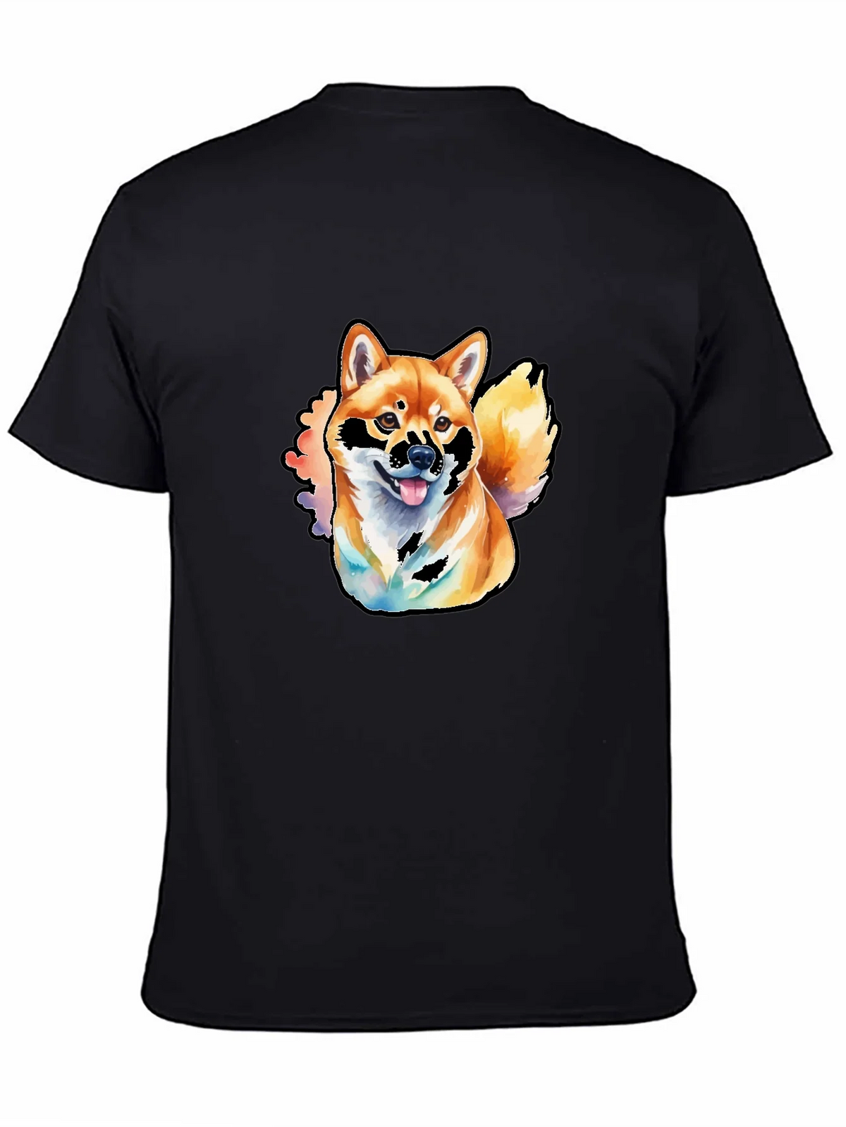 Shiba Inu Watercolor Graphic T-Shirt product image 3