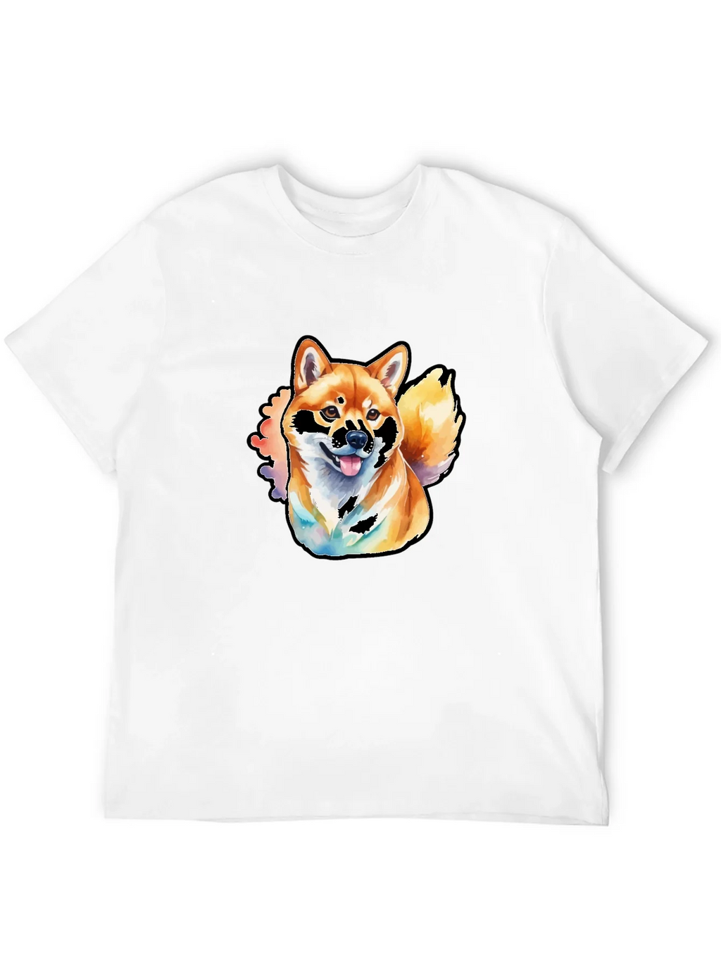 Shiba Inu Watercolor Graphic T-Shirt product image 10
