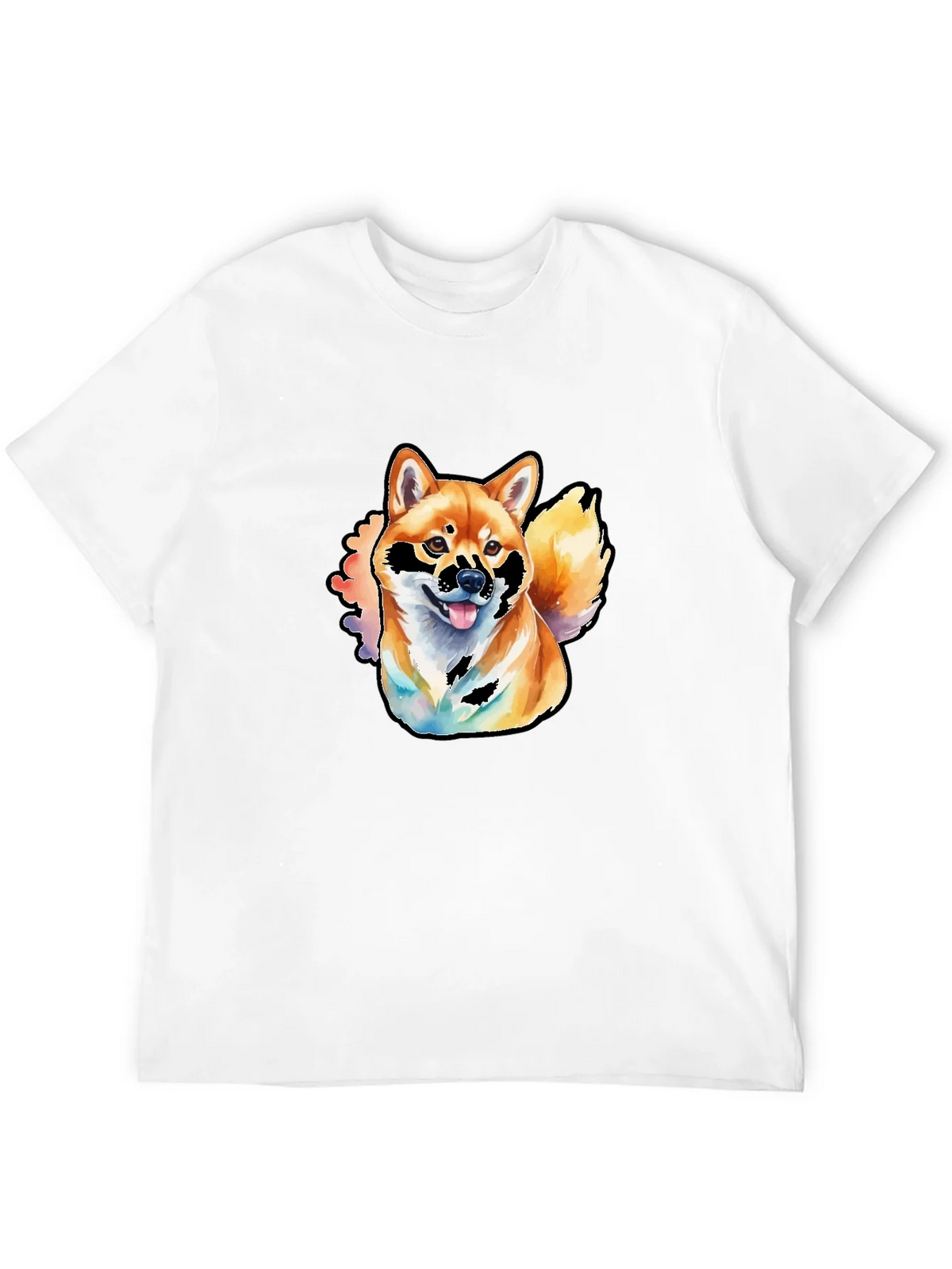 Shiba Inu Watercolor Graphic T-Shirt product image 10