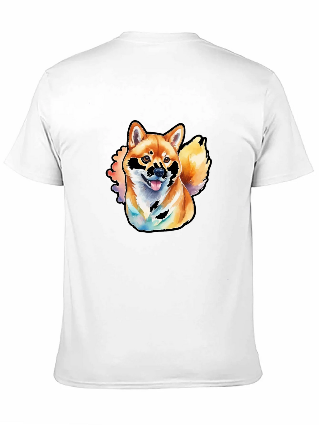 Shiba Inu Watercolor Graphic T-Shirt product image 9