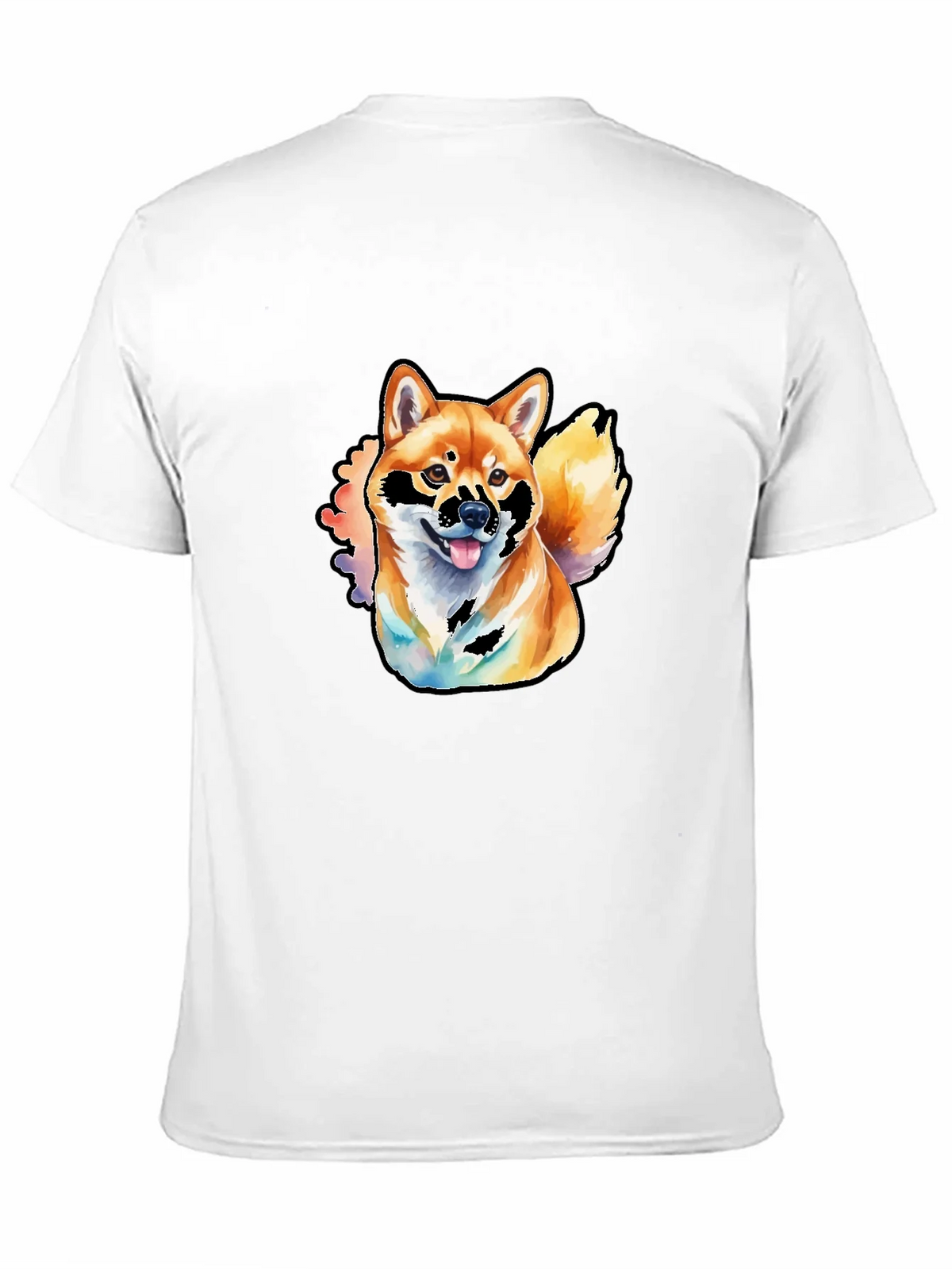 Shiba Inu Watercolor Graphic T-Shirt product image 9