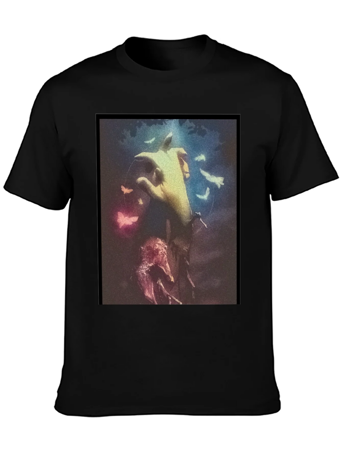 Artistic Hand Graphic Black T-Shirt product image 3