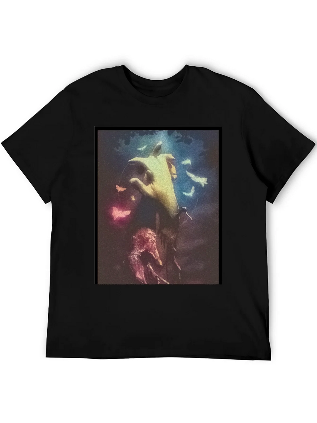 Artistic Hand Graphic Black T-Shirt product image 5