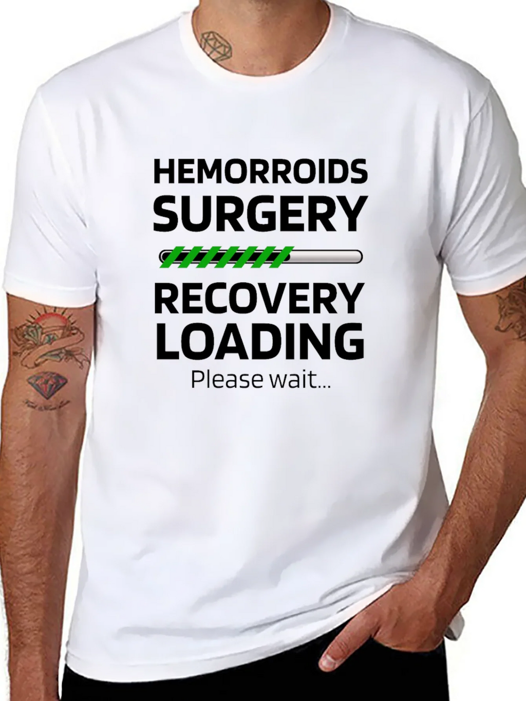 Hemorrhoid Surgery Recovery Loading Funny T-Shirt product image 7