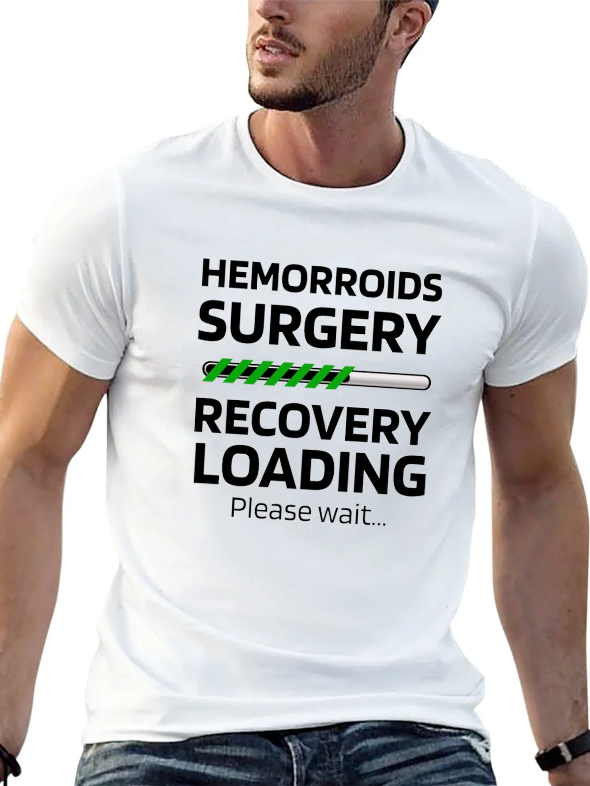 Hemorrhoid Surgery Recovery Loading Funny T-Shirt product image 12