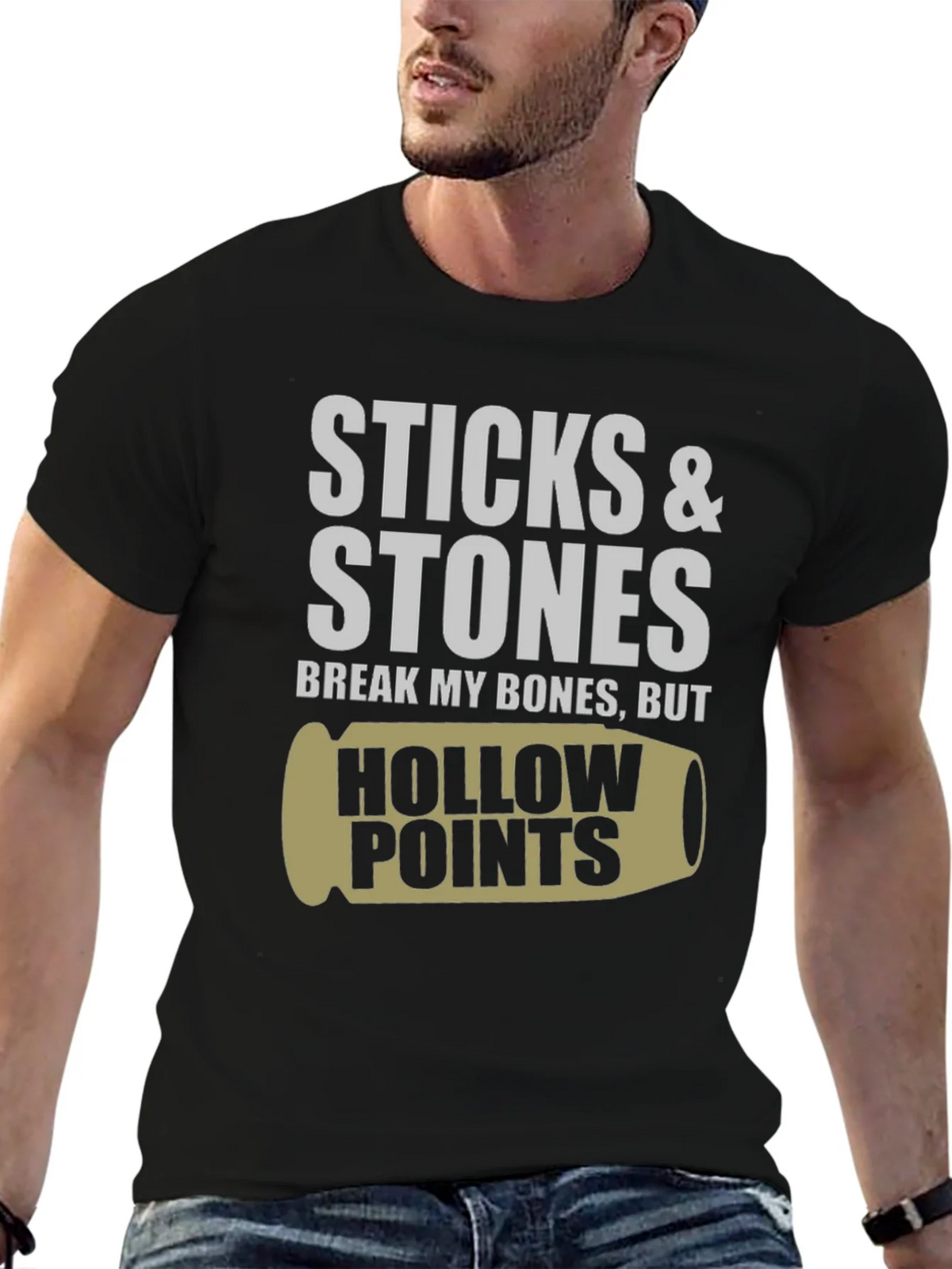 Sticks & Stones Hollow Points Graphic Tee product image 4