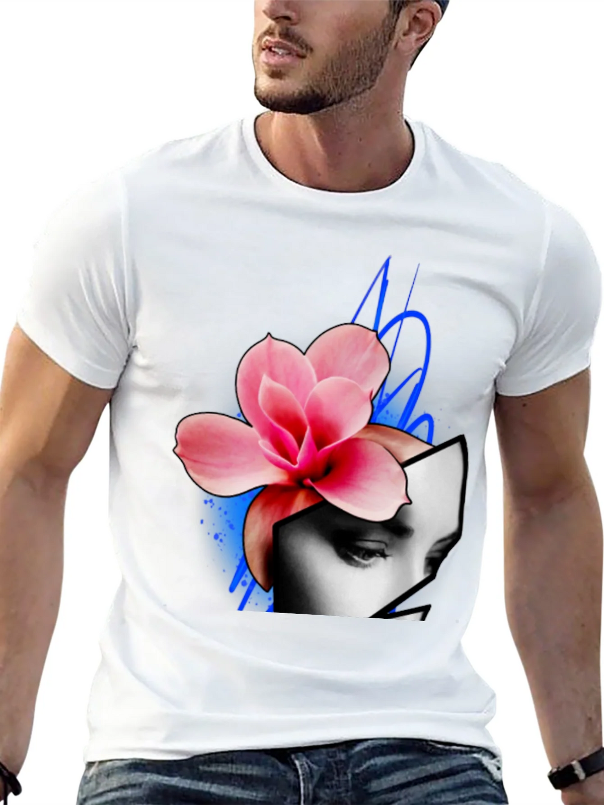 Floral Face Graphic Tee product image 5