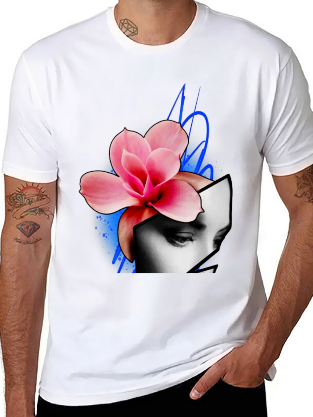 Floral Face Graphic Tee product image 2