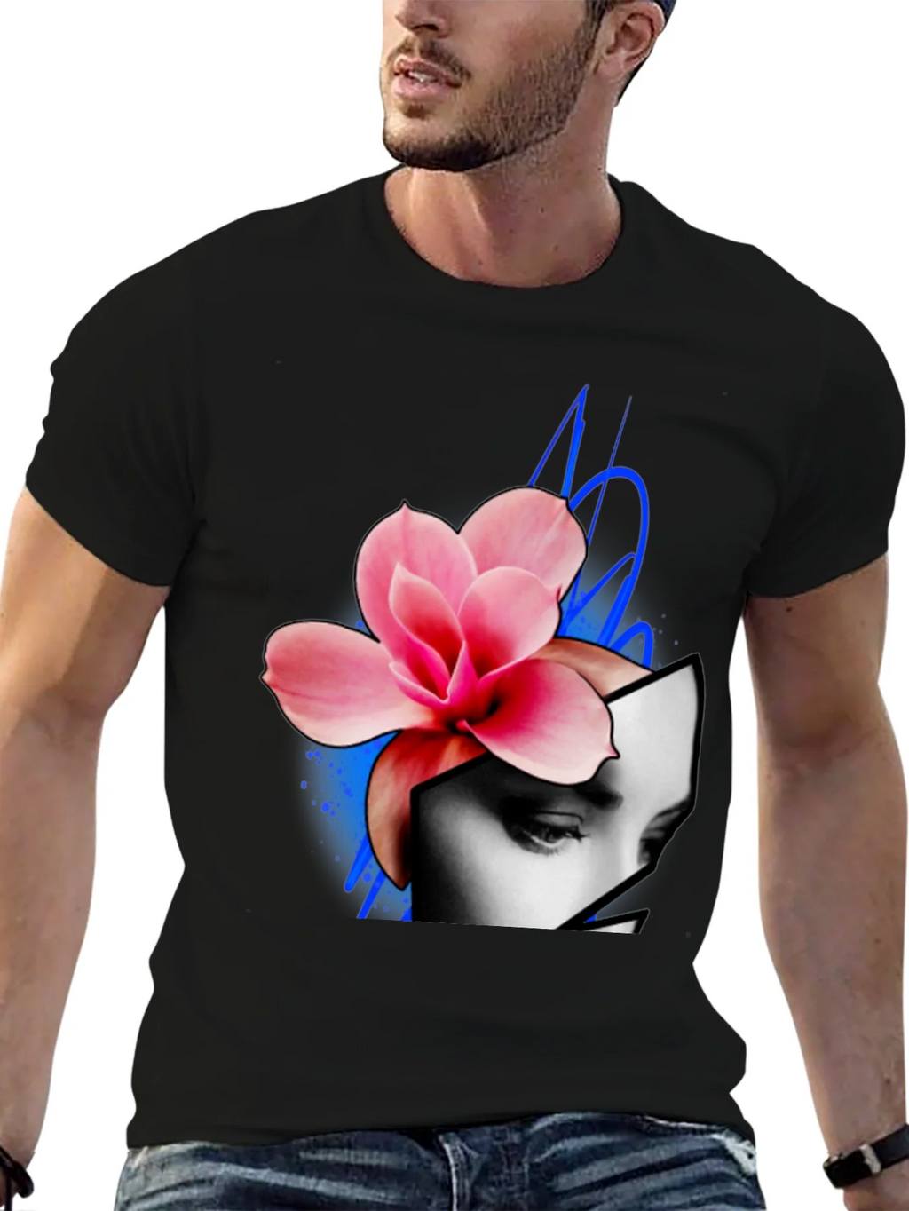 Floral Face Graphic Tee product image 1