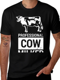 Professional Cow Milker Graphic T-Shirt product image 1