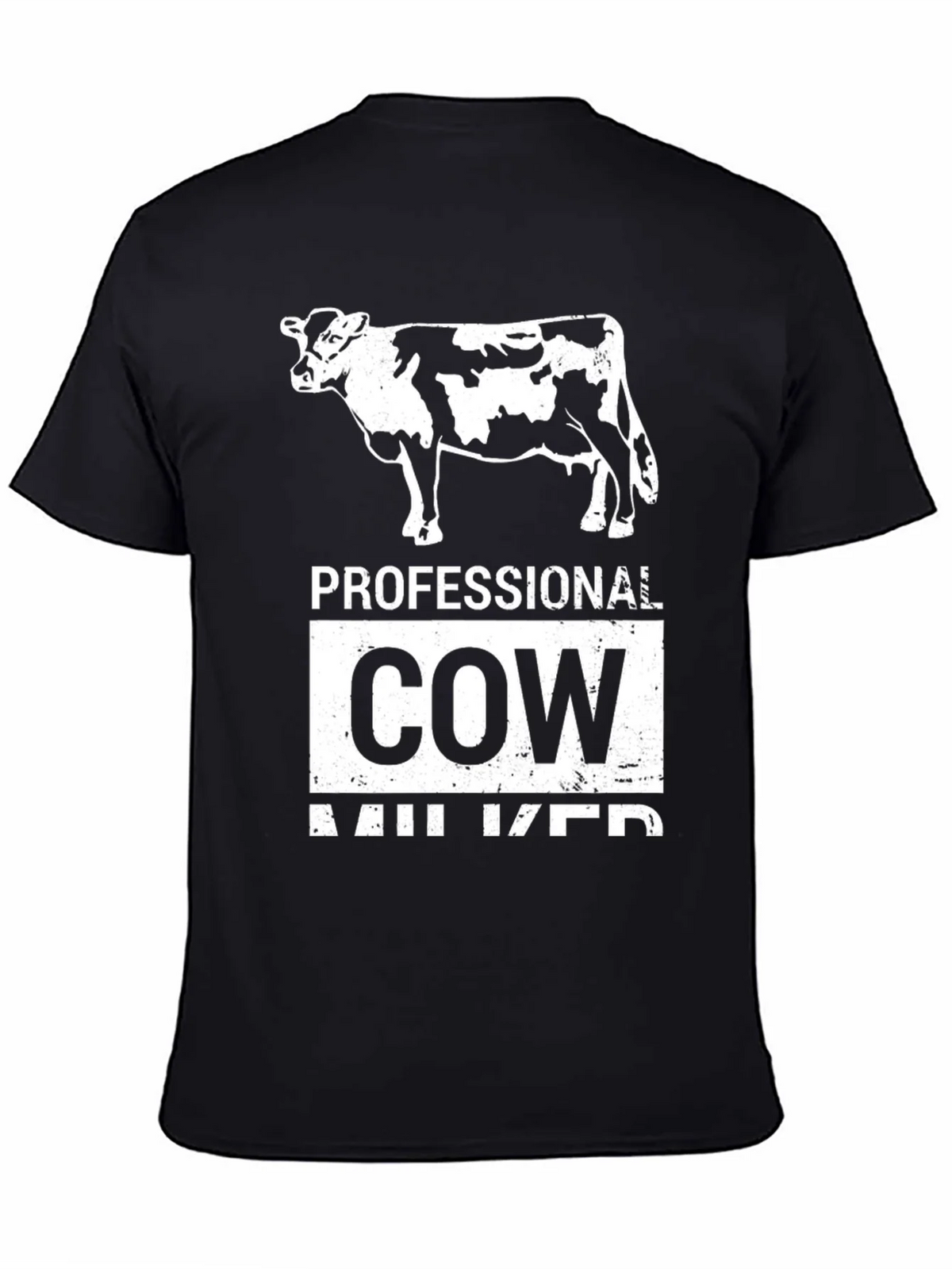 Professional Cow Milker Graphic T-Shirt product image 4