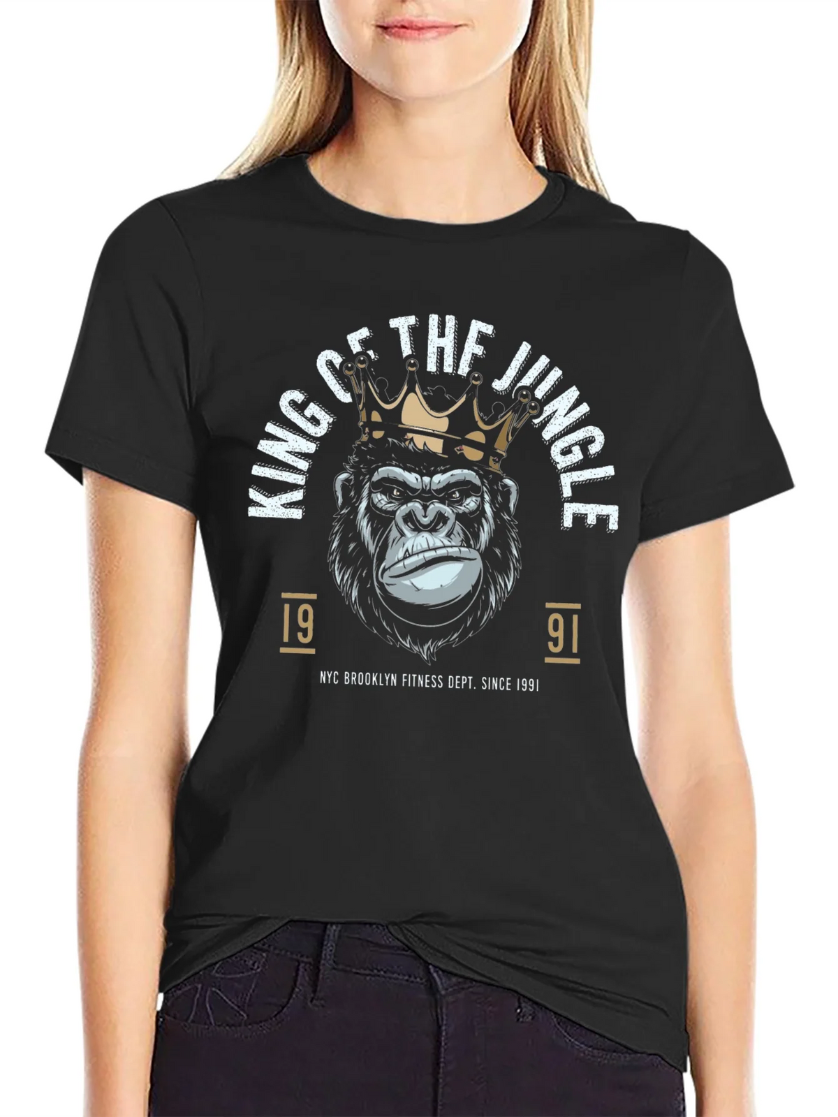 King of the Jungle Gorilla Graphic Tee product image 2