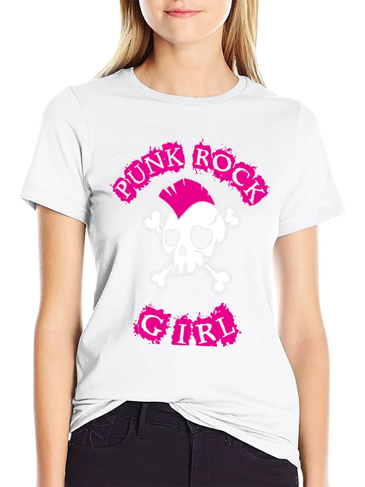 Punk Rock Girl T-Shirt: Skull & Crossbones Tee product image 8
