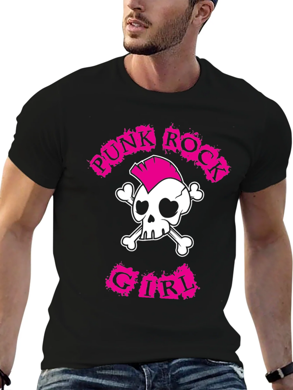 Punk Rock Girl T-Shirt: Skull & Crossbones Tee product image 6