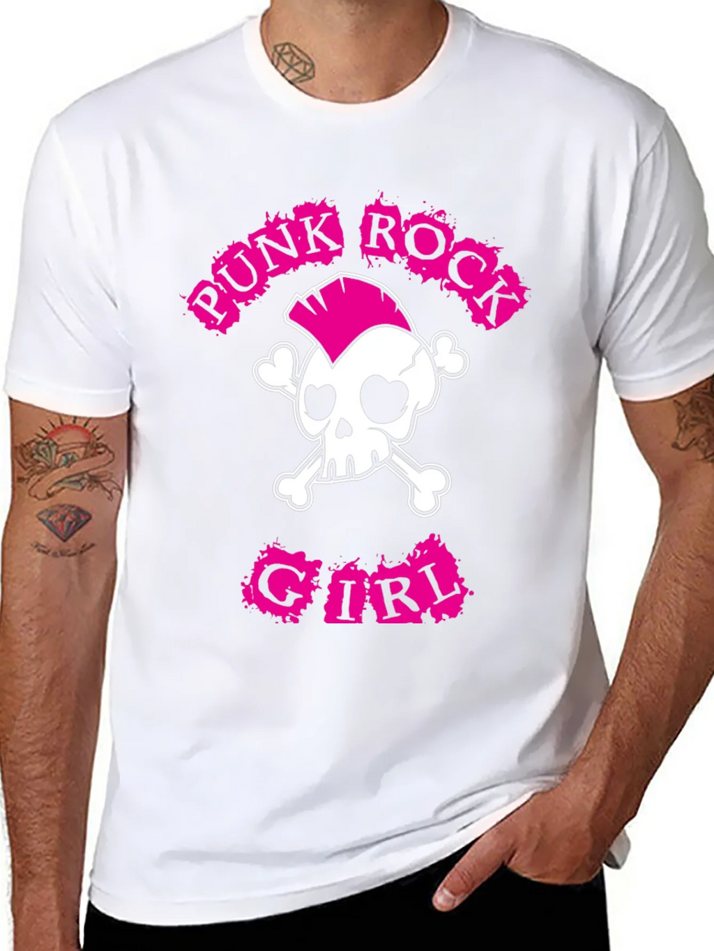 Punk Rock Girl T-Shirt: Skull & Crossbones Tee product image 7