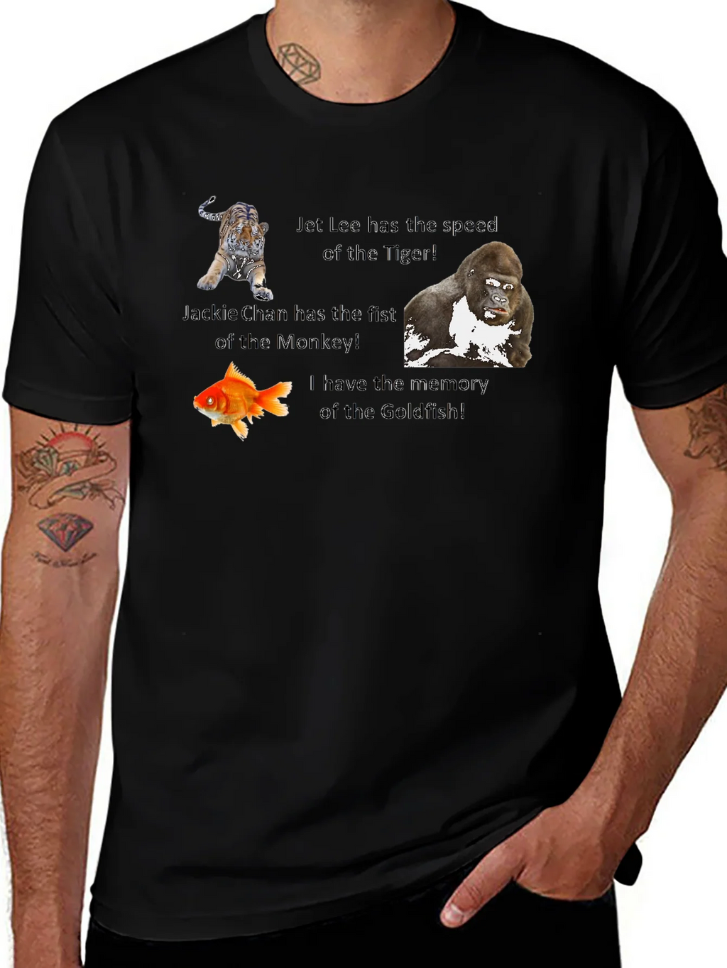 Humorous Animal Speed & Memory Graphic T-Shirt product image 1