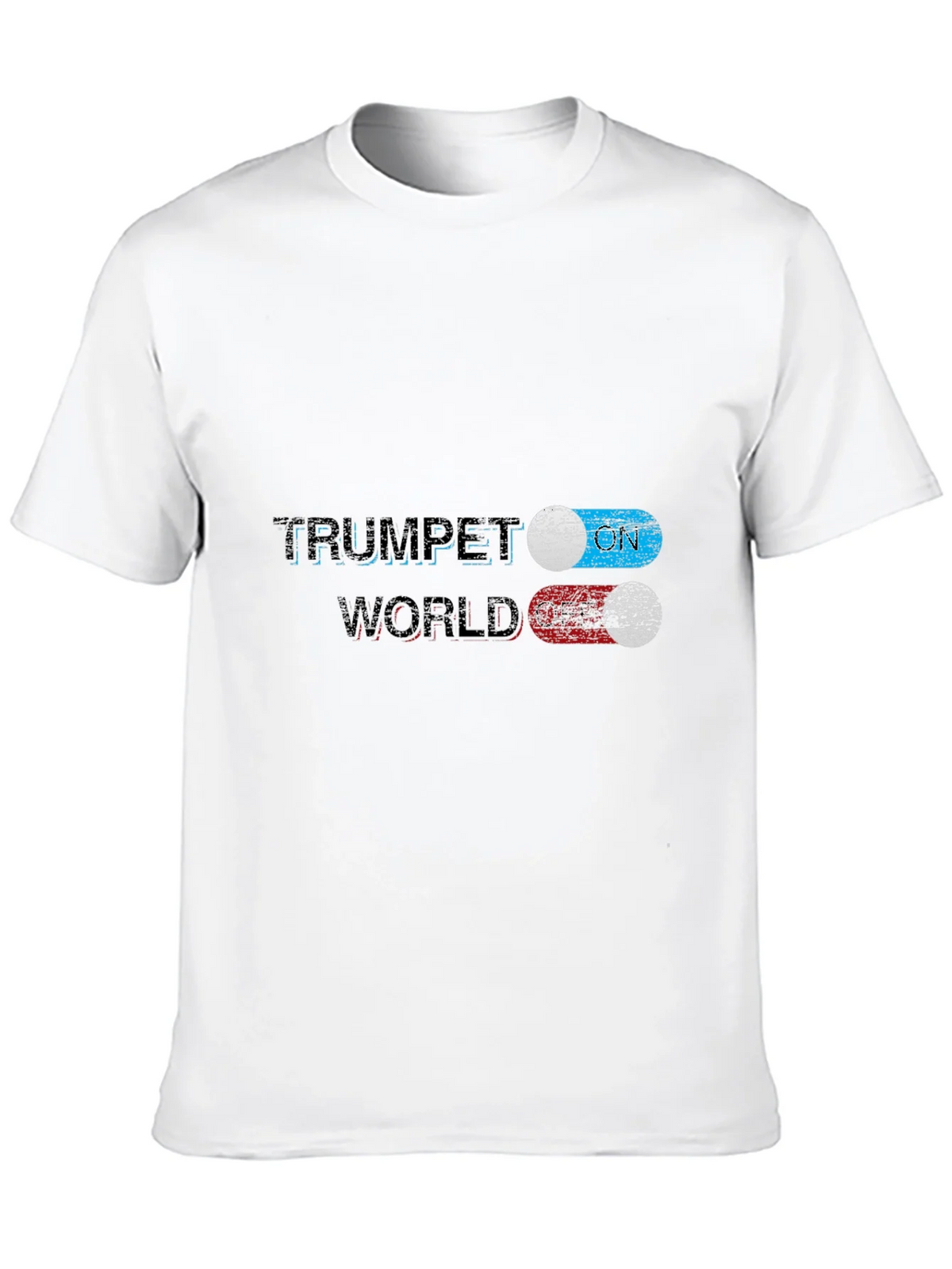 Trumpet ON World OFF Graphic T-Shirt product image 2