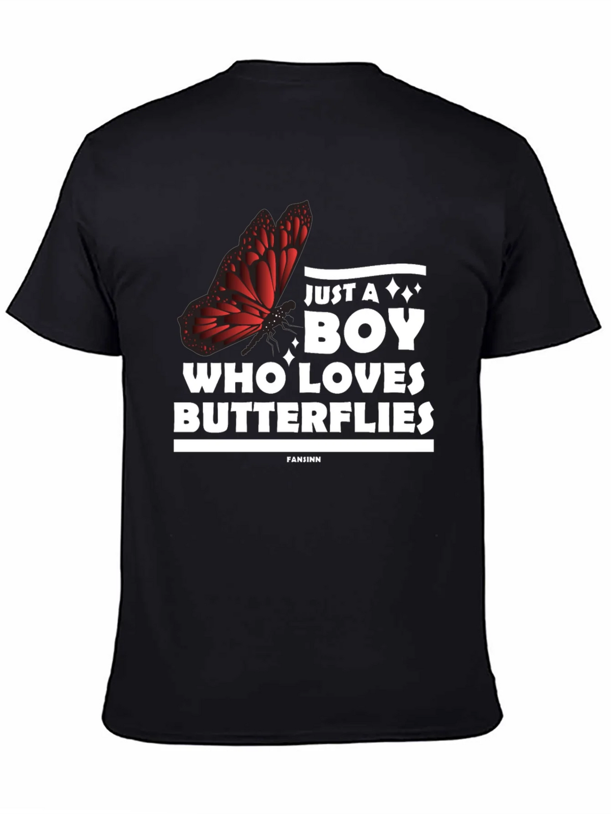 Boy Who Loves Butterflies Graphic Tee product image 4