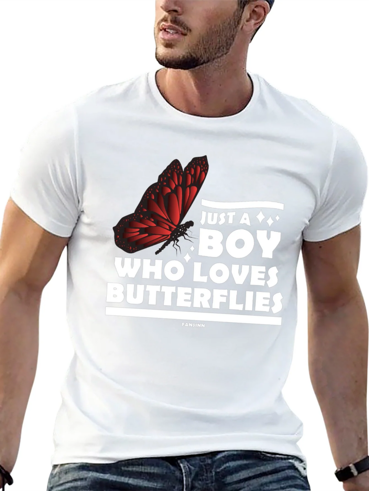 Boy Who Loves Butterflies Graphic Tee product image 11