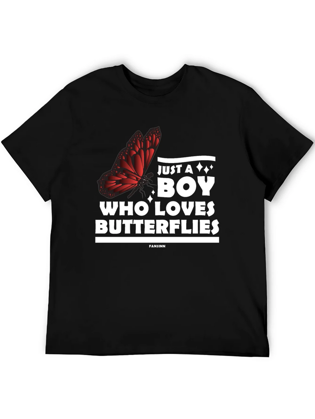Boy Who Loves Butterflies Graphic Tee product image 5