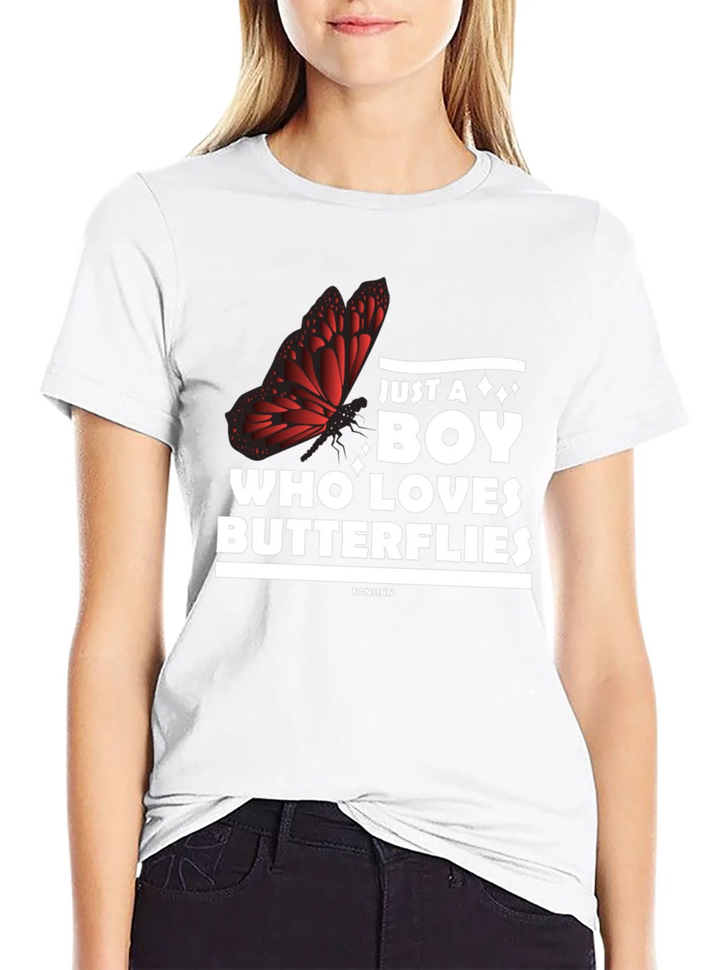 Boy Who Loves Butterflies Graphic Tee product image 7