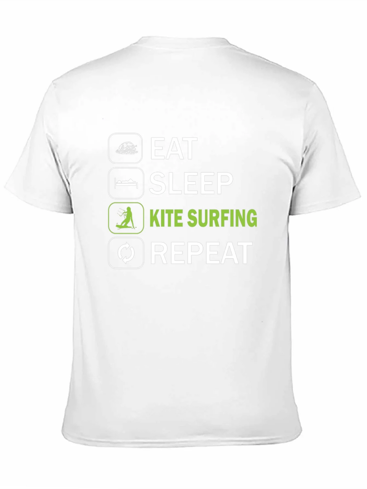 Eat Sleep Kite Surfing Repeat Graphic Tee product image 6