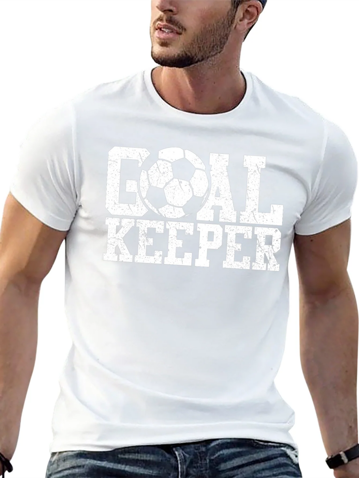 Goal Keeper Soccer T-Shirt - Distressed Graphic Tee product image 4
