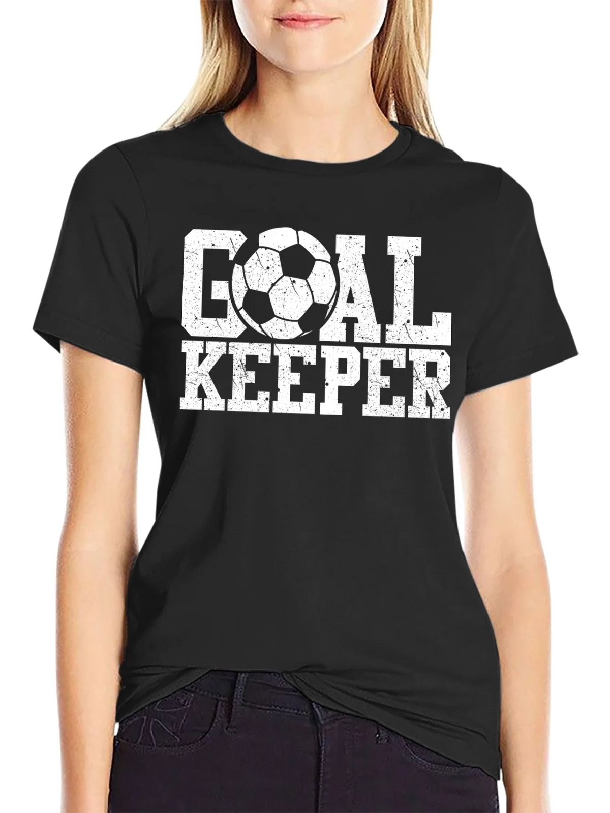 Goal Keeper Soccer T-Shirt - Distressed Graphic Tee product image 1