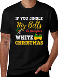 Jingle My Bells Adult Humor Christmas Graphic Tee product image 1