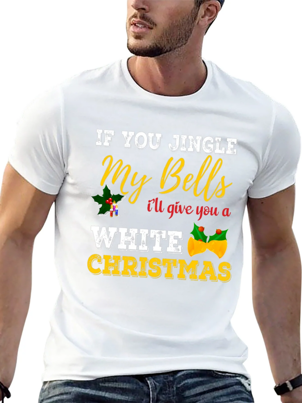 Jingle My Bells Adult Humor Christmas Graphic Tee product image 12