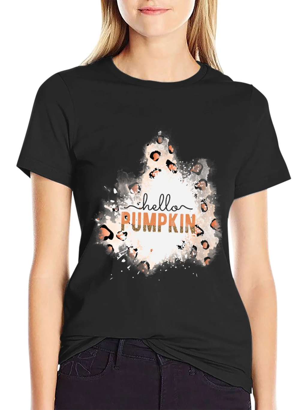 Hello Pumpkin Leopard Print Tee product image 2