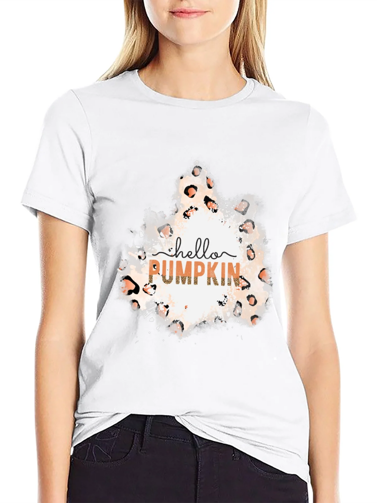 Hello Pumpkin Leopard Print Tee product image 8