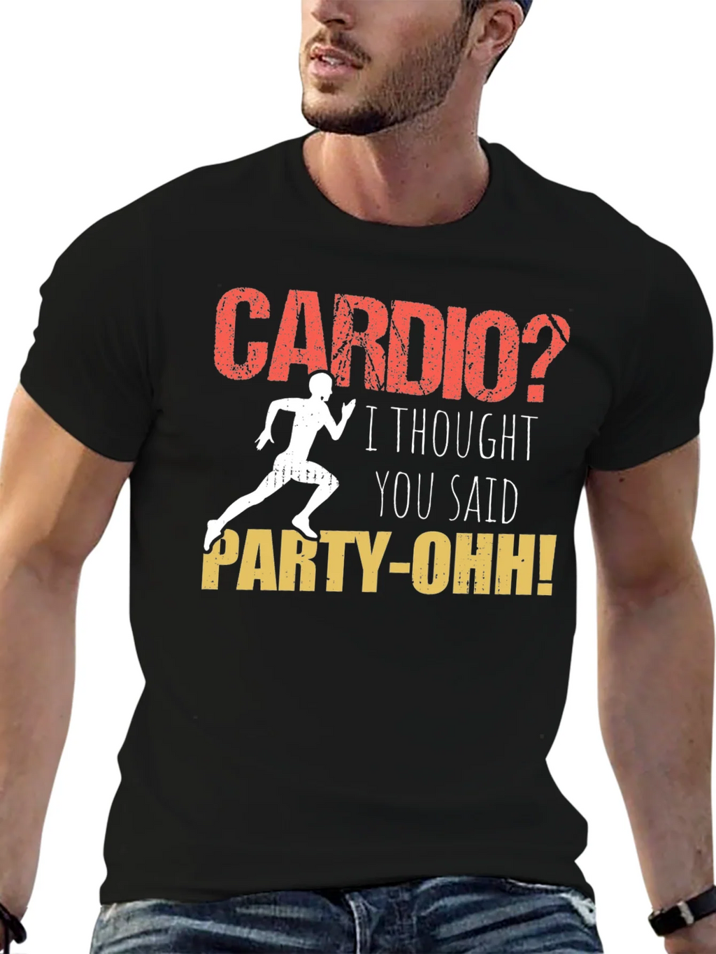 Cardio? Party-Oh! Graphic T-Shirt product image 6