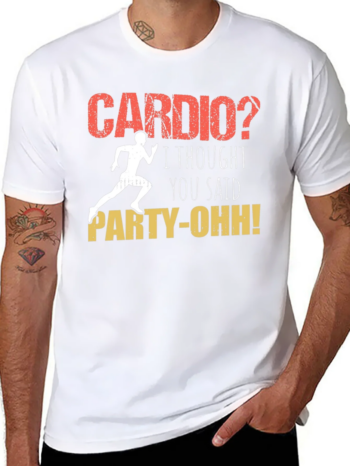 Cardio? Party-Oh! Graphic T-Shirt product image 7