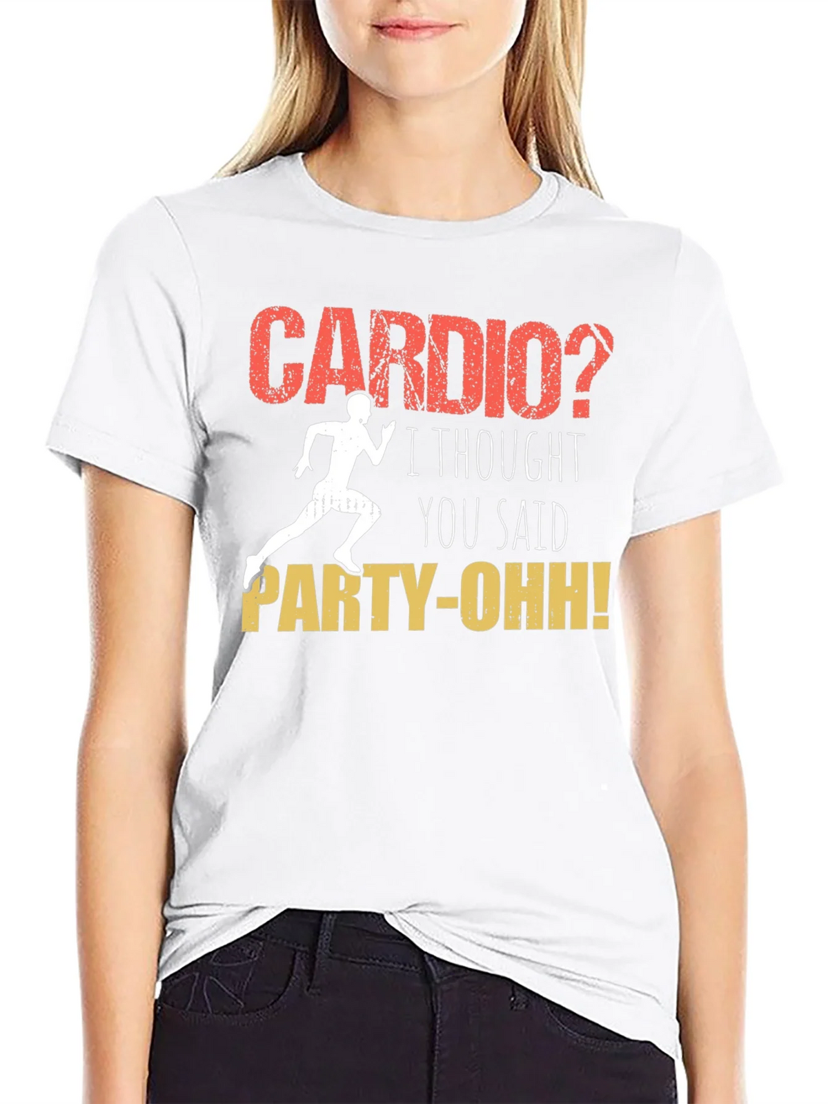 Cardio? Party-Oh! Graphic T-Shirt product image 8