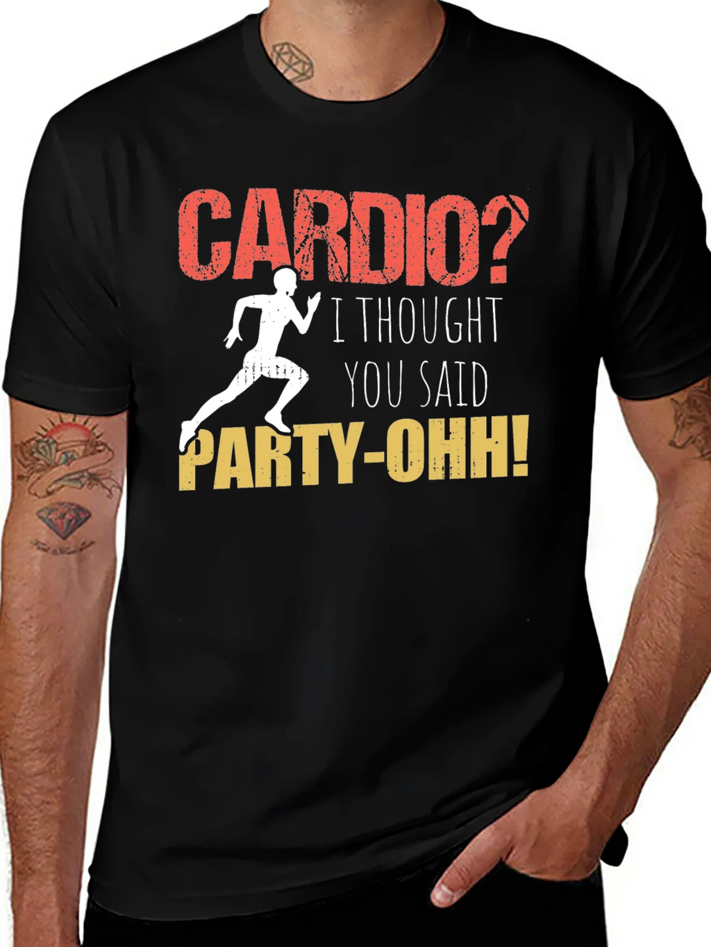Cardio? Party-Oh! Graphic T-Shirt product image 1