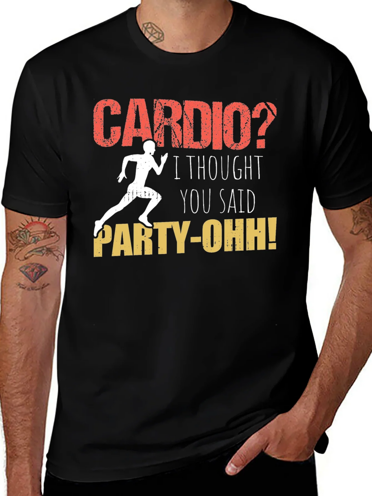 Cardio? Party-Oh! Graphic T-Shirt product image 1
